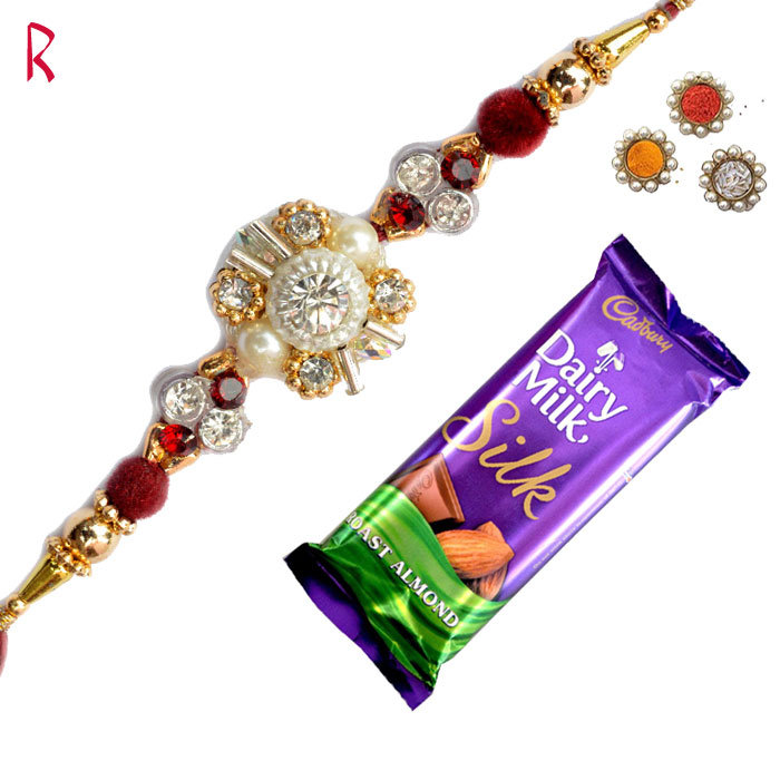 -Stylish and designer Chocolate Rakhi,Send Rakhi online,send rakhi,online send rakhi,rakhi to india,send rakhi to india,rakhi shop india