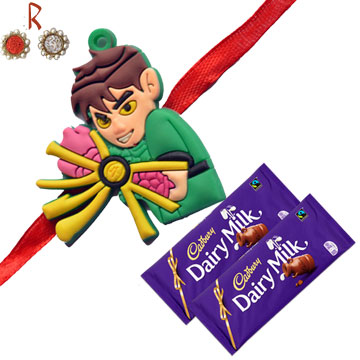 -Ben10 Kids Rakhi with 2 Chocolates,Send Rakhi online,send rakhi,online send rakhi,rakhi to india,send rakhi to india,rakhi shop india