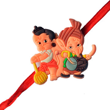 -Bal Ganesh Hanuman Kids Rakhi,Send Rakhi online,send rakhi,online send rakhi,rakhi to india,send rakhi to india,rakhi shop india