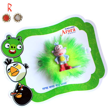 -Cute Frog Toy Kid Rakhi Online,Send Rakhi online,send rakhi,online send rakhi,rakhi to india,send rakhi to india,rakhi shop india